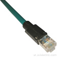 RJ45 إلى M12 4-Pin ذكر محول موصل D-coded